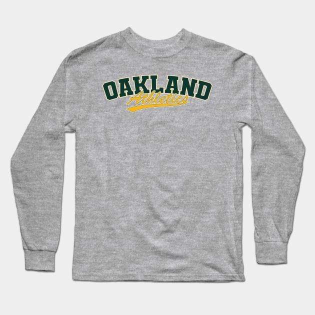 Oakland Athletics Long Sleeve T-Shirt by Nagorniak